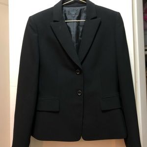 Tahari by ASL Black Double Button Blazer